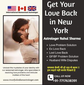 Get Your Love Back In New York - Astrologer Rahul Sharma